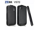 ZTE Grand X V970/U970 Real Leather Luxury Flip Case Cover maks
