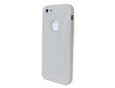 Apple iPhone 5 silicone back case cover S Line white maks