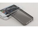 Apple iPhone 5 Silicone Soft Crystal Black Clear Back Case Bumper maks