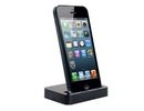 Apple iPhone 5 Dock Charger Desktop Data Sync Cradle Mount Docking Station stand lādētājs black