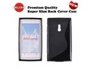 Telone Back Case S-Case gumijots telefona apvalks Nokia 800 Lumia melns