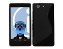 Forcell Back Case S-Line Sony D6603 Xperia Z3 Compact gumijas apvalks Melns