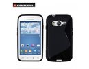 Forcell Back Case S-Line Samsung G357 Galaxy Ace 4 gumijas/plastikÄ?ta telefona apvalks Melns