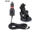 Sjcam Oriģinals SJ4000 SJ5000 M10 M20 Sporta Kameru Auto Loga stiprinājums + DC Micro USB Lādētājs 5V 2A