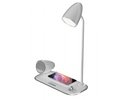 Tellur Nostalgia Wireless Desk Charger, Bluetooth Speaker, Desk Lamp white