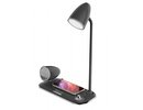 Tellur Nostalgia Wireless Desk Charger, Bluetooth Speaker, Desk Lamp black