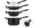 Russell hobbs RH01840EU7 Stackable metallic marble pan set 4pcs