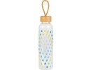 Cambridge CM06991 Raindrops Glass Bottle 550ml with Bamboo Lid