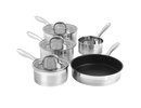 Salter BW06746EU7 Timeless Collection Stainless Steel 5 Piece Pan Set