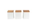 Salter BW12898WEU7 Toronto 3-Piece Canister Set White