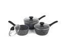 Salter BW11460BRMFO Megastone Thermo Collar 3-Piece Saucepan Set - 16/18/20cm
