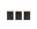 Salter BW12898EU7 Toronto 3-Piece Canister Set Black