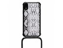 Lookabe necklace Snake Edition iPhone Xr silver black loo024