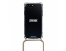 Lookabe necklace iPhone 7/8+ gold nude loo007
