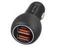Tellur Dual USB Car Charger With QC 3.0, 6A black