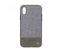Tellur Cover Synthetic Leather Glitter II for iPhone X/XS silver