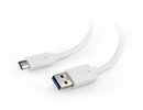 Gembird CABLE USB-C TO USB3 3M WHITE/CCP-USB3-AMCM-W-10