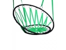 Vigo Apaļu rāmju stārķa ligzda Šūpoles krēsls ar pītām lencēm diametrs 55/87cm (augstums 115cm) Zaļš