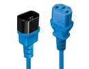 Lindy CABLE POWER IEC EXTENSION 0.5M/BLUE 30470