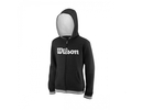Wilson jr apparel JUNIORU HOODIJS TEAM SCRIPT FZ Black / White