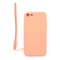 Evelatus iPhone 7/8 Soft Touch Silicone Case with Strap Apple Pink