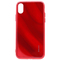 Evelatus iPhone X/XS Water Ripple Full Color Electroplating Tempered Glass Case Apple Red