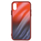 Evelatus Galaxy A70 Water Ripple Gradient Color Anti-Explosion Tempered Glass Case Samsung Gradient Red-Black