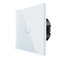 Spring One Gang, One Way Touch Switch, Glass White