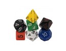 Chessex Nostalgia Opaque GM & Beginner Player Polyhedral 7-Die Set