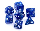 Rebel RPG Dice Set - Pearl - Dark Blue
