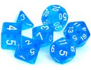 Rebel RPG Dice Set - Crystal - Blue