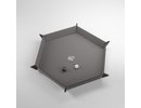 Gamegenic - Magnetic Dice Tray Hexagonal Black/Gray