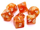 Rebel RPG Dice Set - Pearl - Dark Yellow