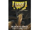 Dragon shield Sleeves - Matte Standard size - Black & Gold (100 Sleeves)