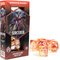 Sirius dice Dungeons & Dragons Adventure Dice - Sorcerer: Orange