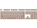 Royal kludge Pudding PBT Keycaps - (104 pcs., Coffee, PBT, ANSI, UK layout)