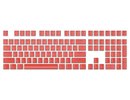 Royal kludge Pudding PBT Keycaps - (104 pcs., Red, PBT ANSI, UK layout)