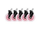 Deltaco GAMING 3" Casters for gaming chairs | 11mm | Pink