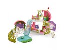 Schleich - Glittering Flower House With Unicorns Lake And Stable