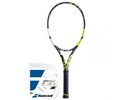 Babolat Pure Aero - grey/yellow/white + string