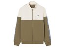 Lacoste Zipped Colour-Block - khaki green/white
