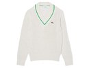 Lacoste V Neck Striped Tennis