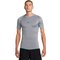 Nike Pro Dri-FIT Tight Short-Sleeve Fitness Top - smoke grey/black