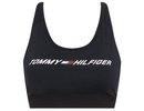 Tommy hilfiger Mid Intensity Graphic Racer Bra - black