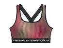 Under armour Women's Armour Mid Crossback Printed Sports Bra - black/white