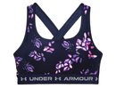 Under armour Women's Armour Mid Crossback Printed Sports Bra - midnight navy/purple tint