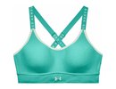 Under armour Women's Infinity Mid Heather Cover Sports Bra - neptune light heath