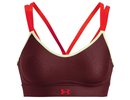 Under armour Women's UA Infinity Low Strappy Sports Bra - chestnut red/phosphor gree