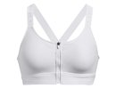 Under armour Infinity High Zip Sports Bra - white/halo gray