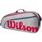 Wilson Junior 3 PK Racket Bag - EQT/red
